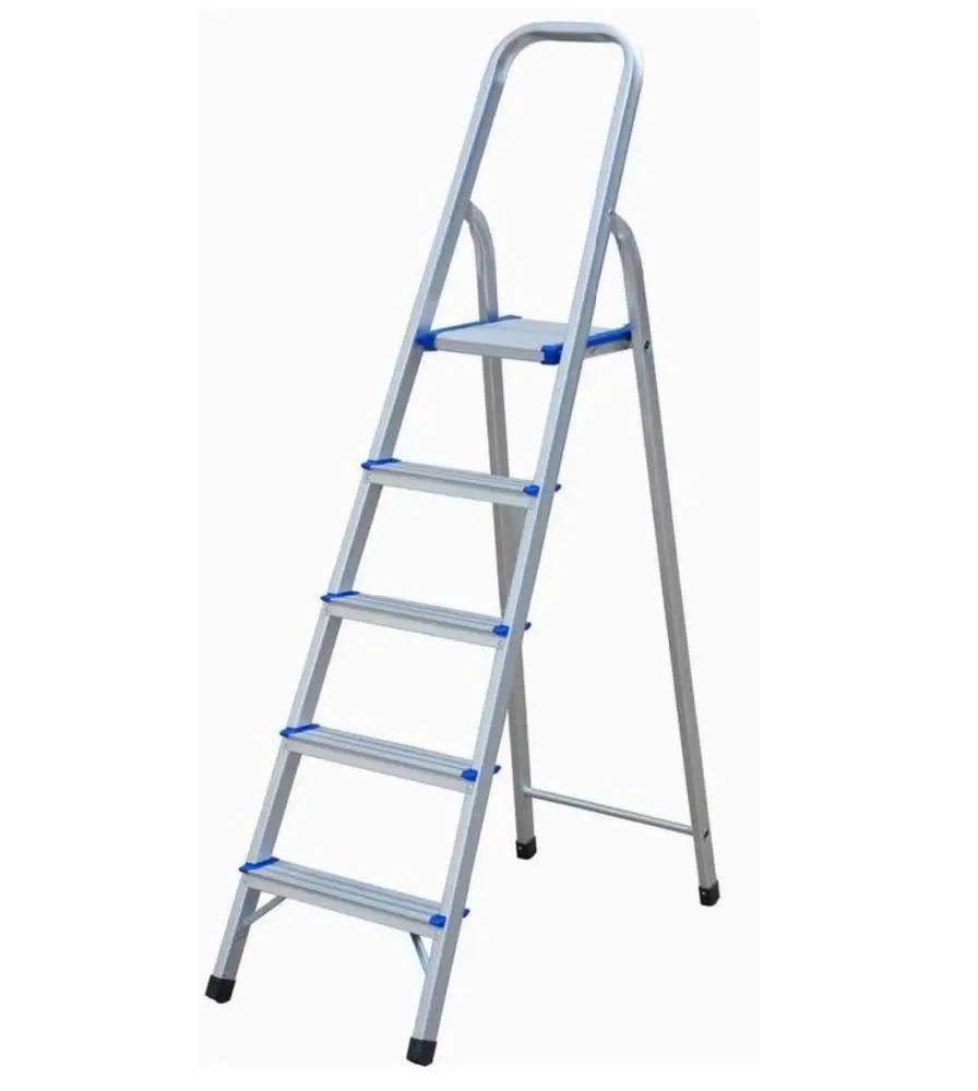 Promotional Price Foldable Aluminum Stairs Ladder Wholesale Aluminium Ladder Popular 5 Step Ladder