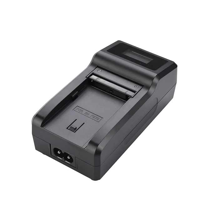 NP-F970 F960 F950 F750 F770 F780 F980 F990 Battery Fast Home AC Charger 1500mA 8.4V with LCD Screen CE Certified