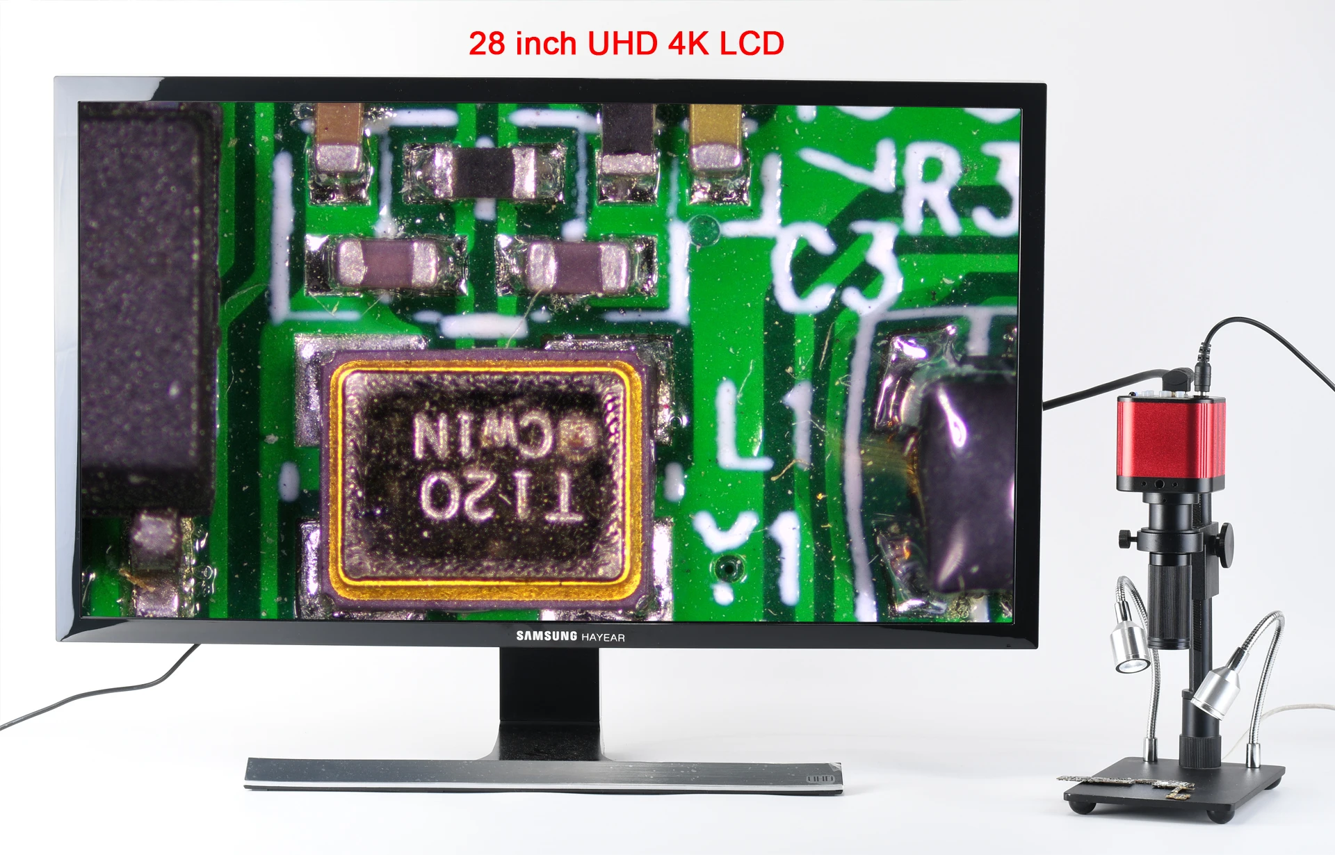  Камера Hayear 4K Full HD 120fps SONY IMX377 с датчиком микроскоп UHD камера для ремонта печатных плат и
