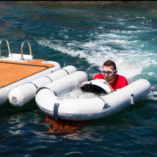 C dock C Shape Inflatable Motorboat Platform Yacht Dock Platform Swim Pool