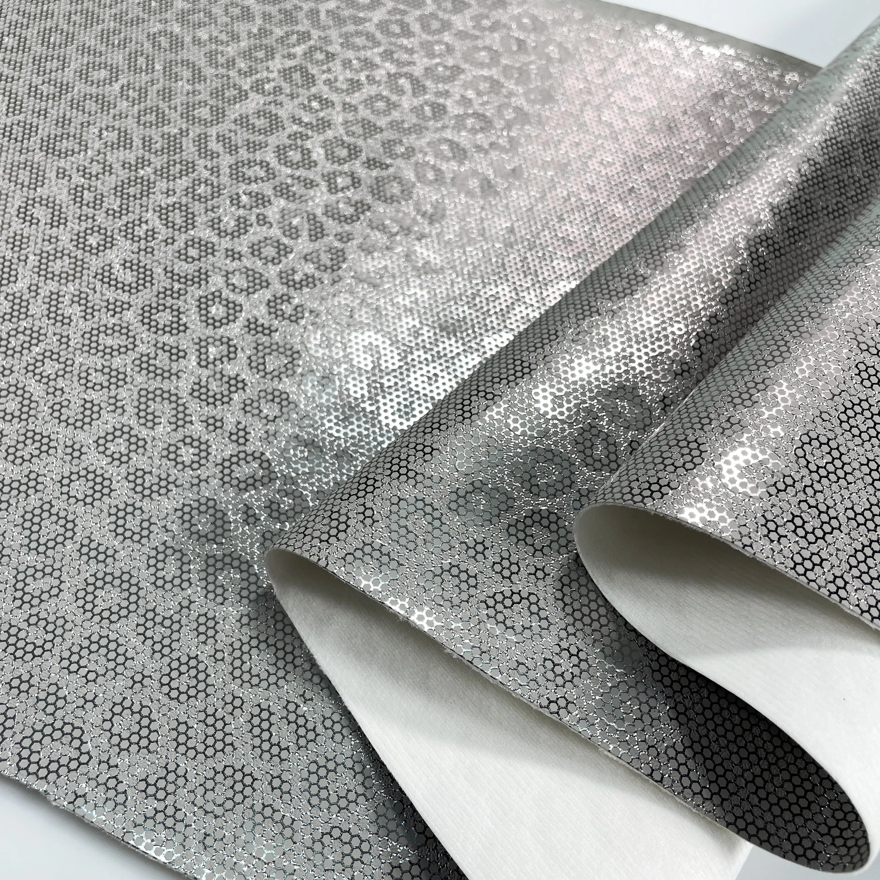 FA-1257 Frosted PU Leather Leopard Embossed Hot Stamping Waterproof Shoe & Bag Making Material for Car Use PVC Compliant