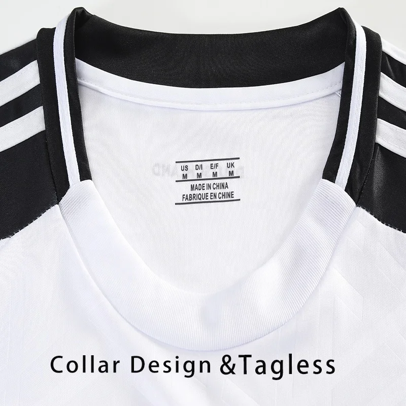 Wholesale 24 Germany club NEW model Custom Football Jerseys 100% Polyester sweat absorbing soccer Jersey KIDS and MEN