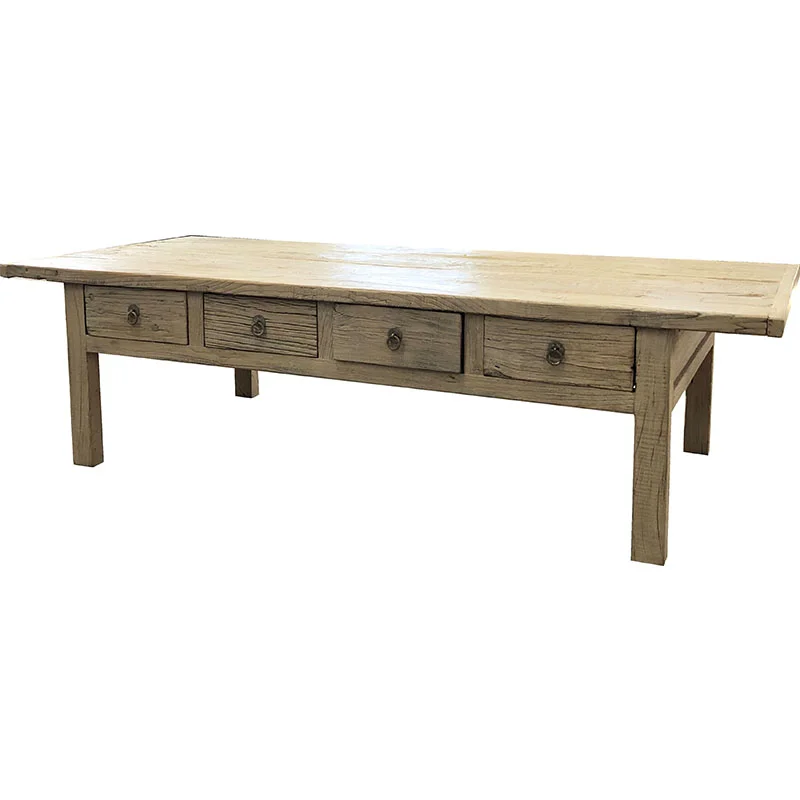 Chinese factory antique country style solid recycled wooden traditional accent sideboard table