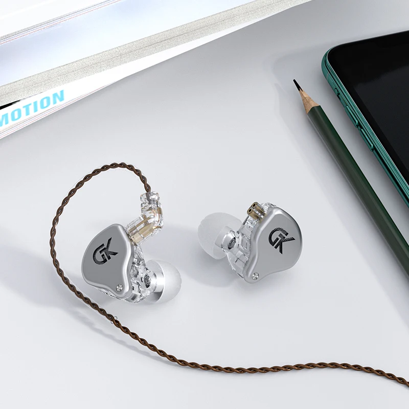 Новинка гибридные наушники GK GS10 1DD + 4BA 10 шт. Hi-Fi наушники-вкладыши с монитором PK KZ ZS10 ZS10pro