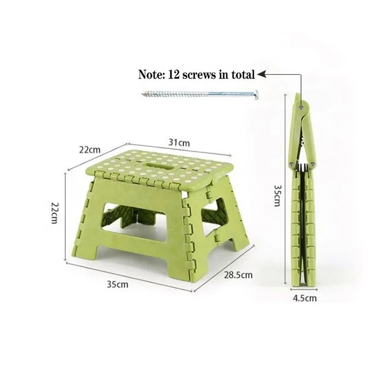 Factory Selling foldable stool portable folding foot stool plastic folding stool
