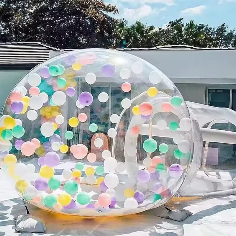 Kids Outdoor Bubble house Balloon Party Blow Up  Inflatable Bubble Tent with Base