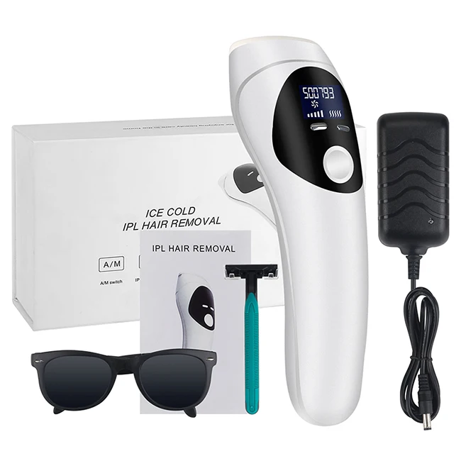 Лидер продаж, лазерный аппарат для удаления волос Ipl, портативный аппарат для удаления волос по низкой цене с ЖК-дисплеем