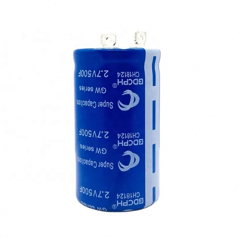 SeekEC Hot Sale Super Capacitor 2.7v 500f Gw-2r7507sl-zg Gdcph Ultra Capacitor Size 35 X 60 Mm