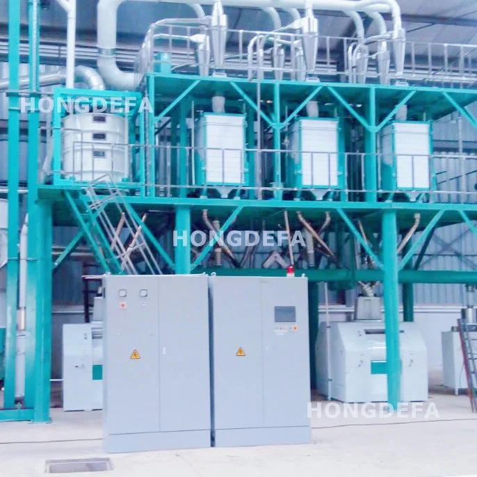 50t/d corn flour milling plants in the whole Africa with high quality