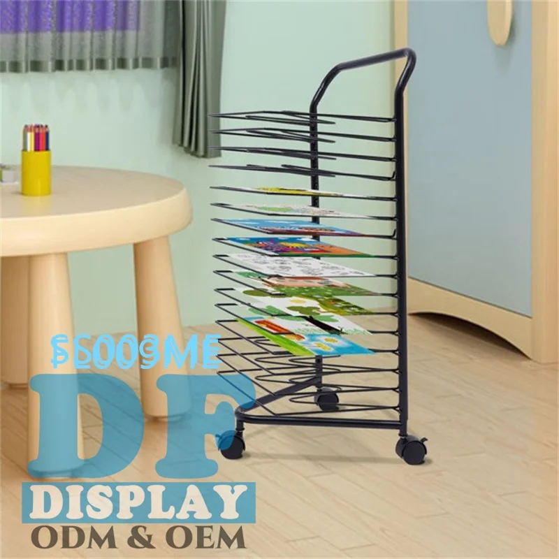 Art Drying Rack Classroom Paint Drying Rack Metal for Classroom Painting Crafts Art Drying Rack Wire With Wheels