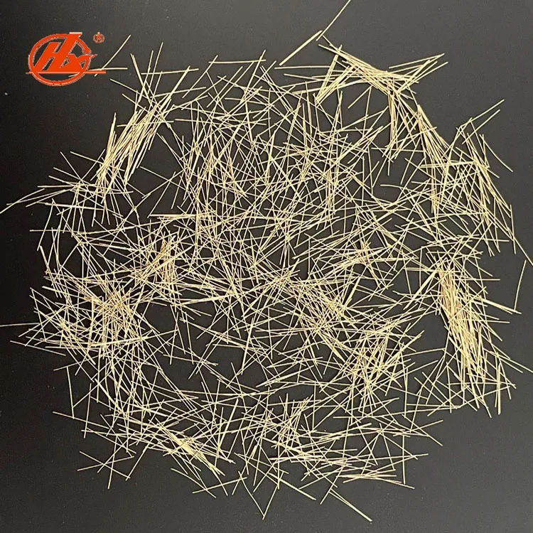 0.2mm/13mm Micro Steel Fiber with Copper Coating for Concrete Slab