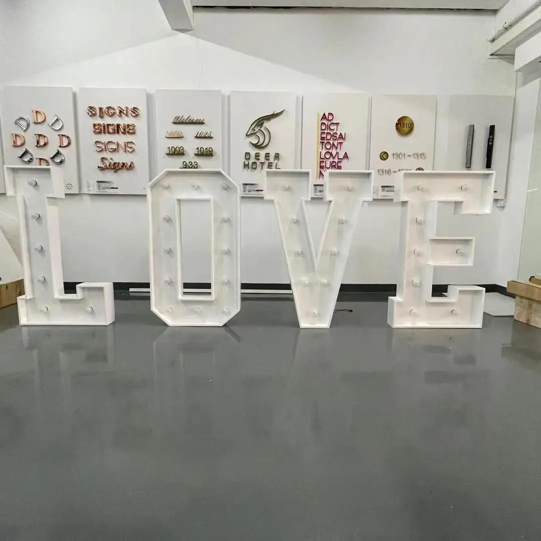 Wholesale giant love letter Celebration Marquee Numbers 4ft Marquee Letters