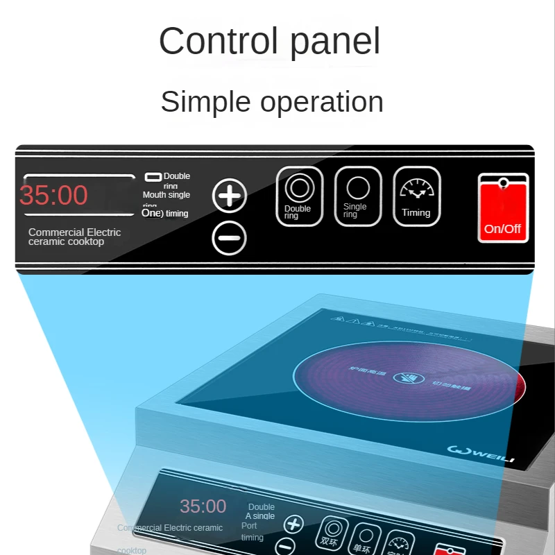 Single Burner 3.5 Kw induction hob  Intelligent Igbt Digital Display stove electric  Commercial induction stove Induction Cooker