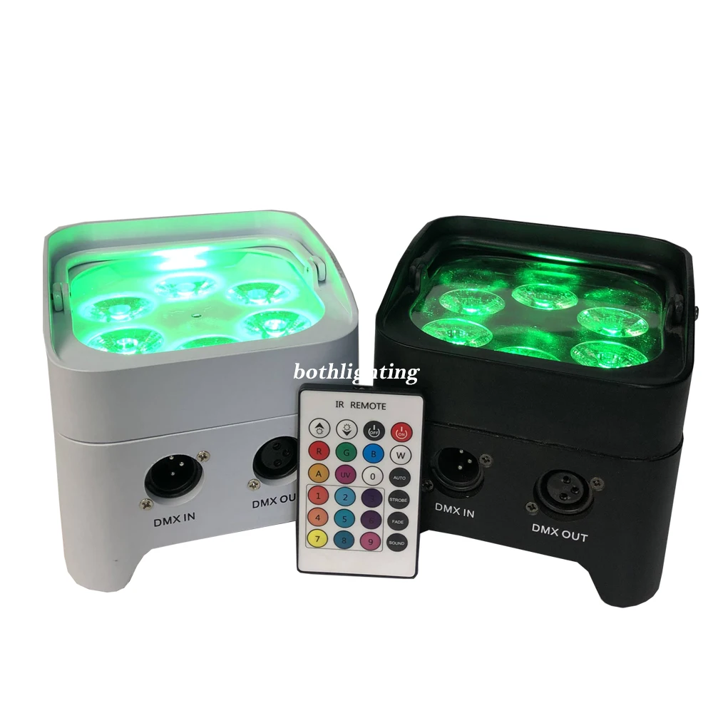 BOTHLIGHTING 6*18W 6in1 LED Mini Battery Par Can Wireless DMX Wedding Stage Light