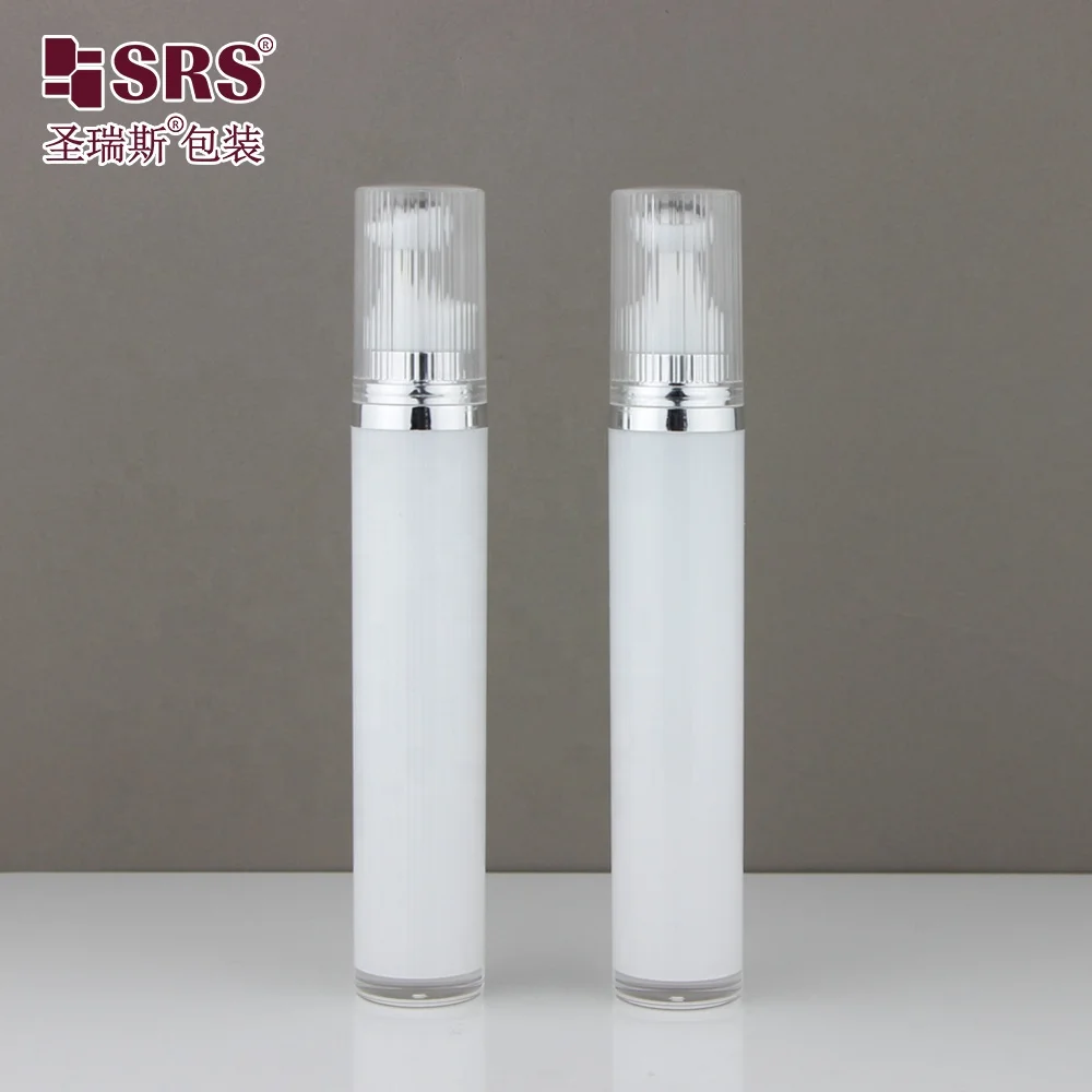 15ml 20ml Empty Acrylic Double Wall Eye Cream Massage Roller Steel Ball Roll On Plastic Bottle