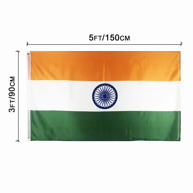 European Cup Customized Logo Silk Screen Printing India Flag