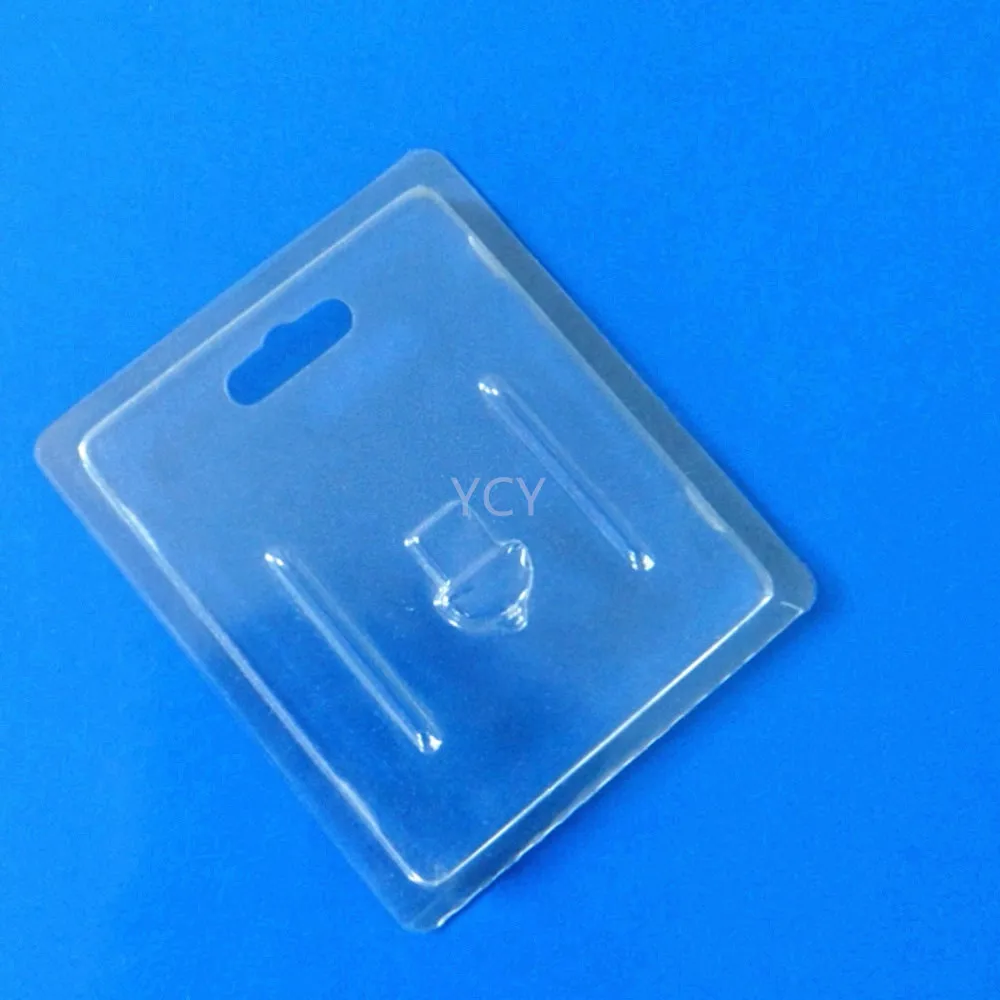 usb flash disk square custom plastic double thermoform pet clamshell blister packaging