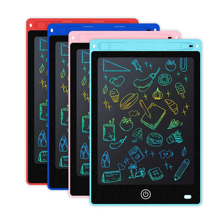 Portable Anti Drop Drawing Writing Pad 12 inch Colorful LCD Writing Tablet For Kids