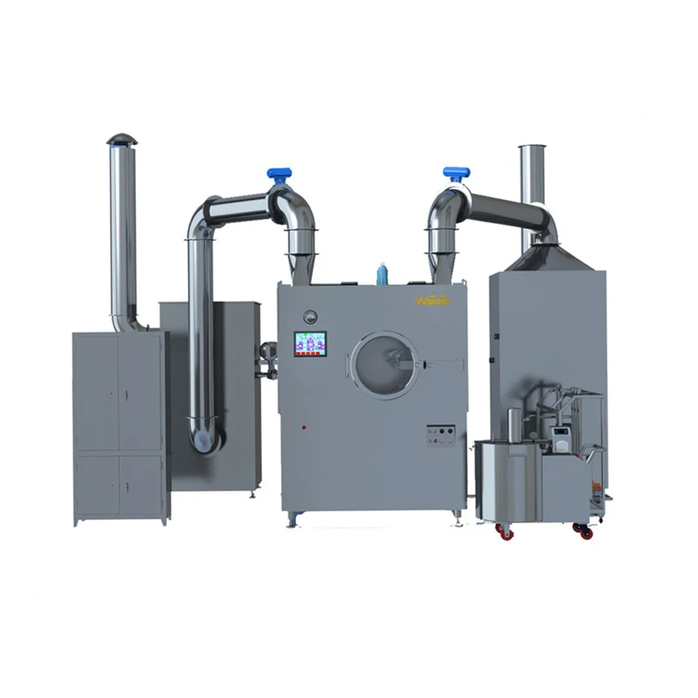High efficient peanut chocolate sugar coating machine with CIP cleaning system