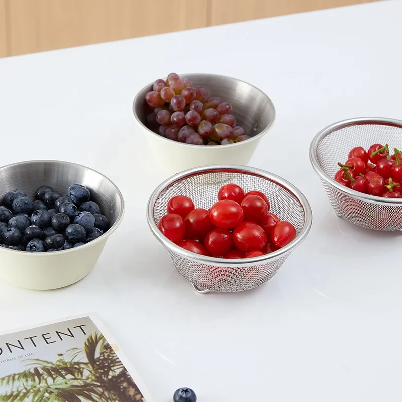 High quality stainless steel cone mesh strainer juicer filter colander