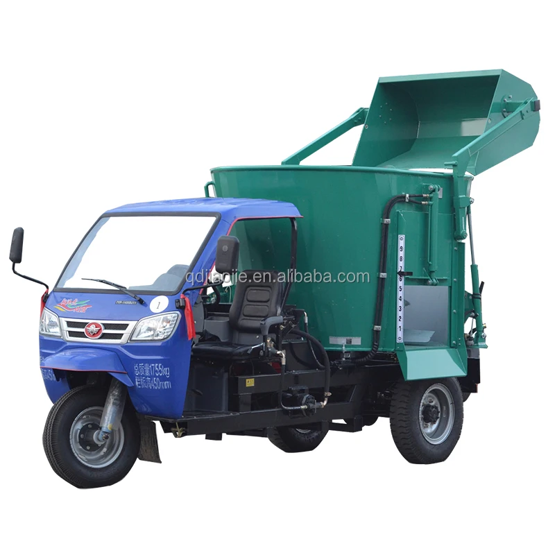 Vertical Livestock Feed Mixer TMR With Cutting Blade
