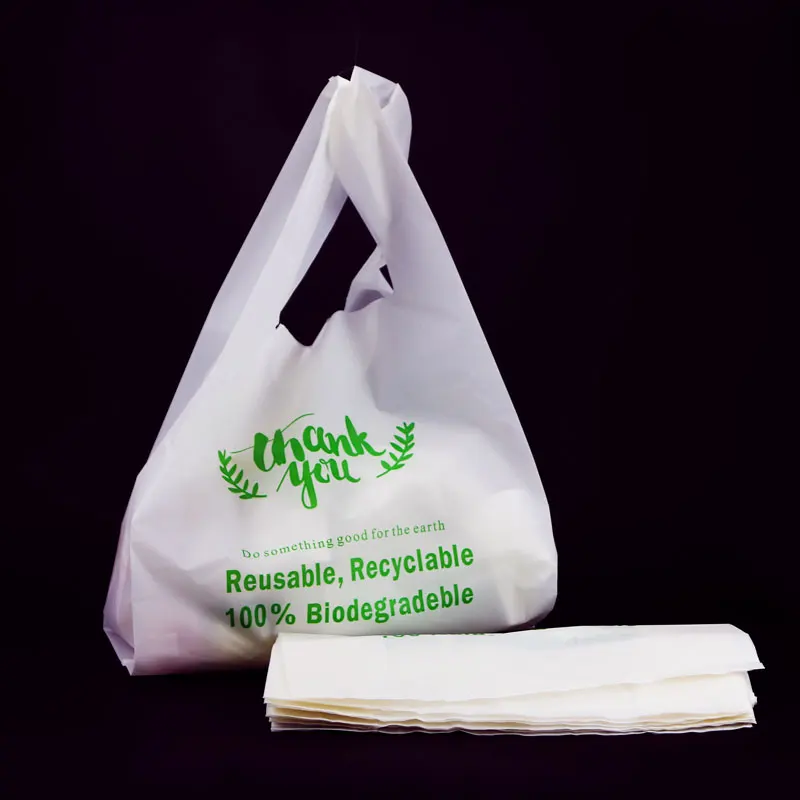  Biodegradable Plastic Bag Corn Starch Compostable 1000 Shopping Thank You