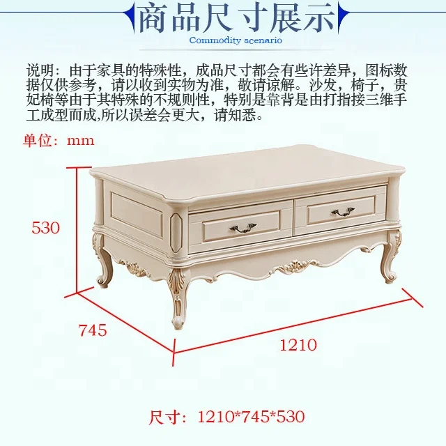 luxury modern coffee table with drawers white for living room