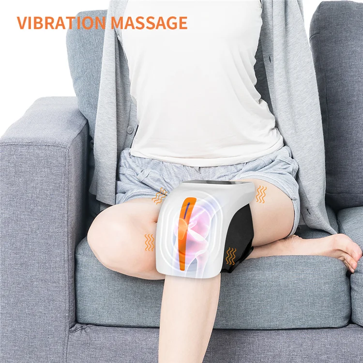 Electric Rechargeable Wireless Infrared Thermal Heated Vibration Therapy Knee Massager Pain Relief With Heat compress