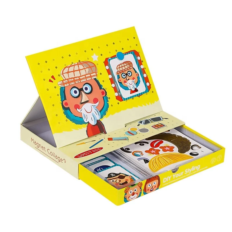 
 Оптовая продажа, игрушки-пазлы «сделай сам» на магните, меняющие лицо, игры, магнитная доска, обучающие игрушки для детей  