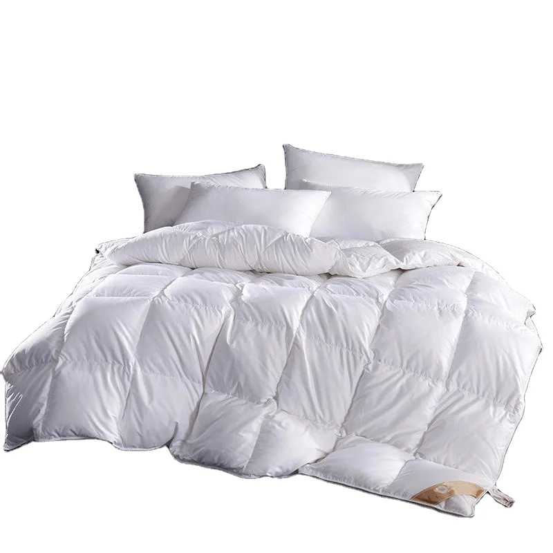100% White Goose Down Filler 3D Bread Duvet/Quilt/Comforter Bedding Winter Luxury Blankets Cotton