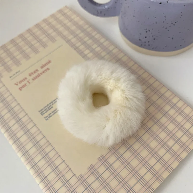 Eico Autumn And Winter Colorful Plush Hair Loop New Hair Rope South Korea Simple Headwear