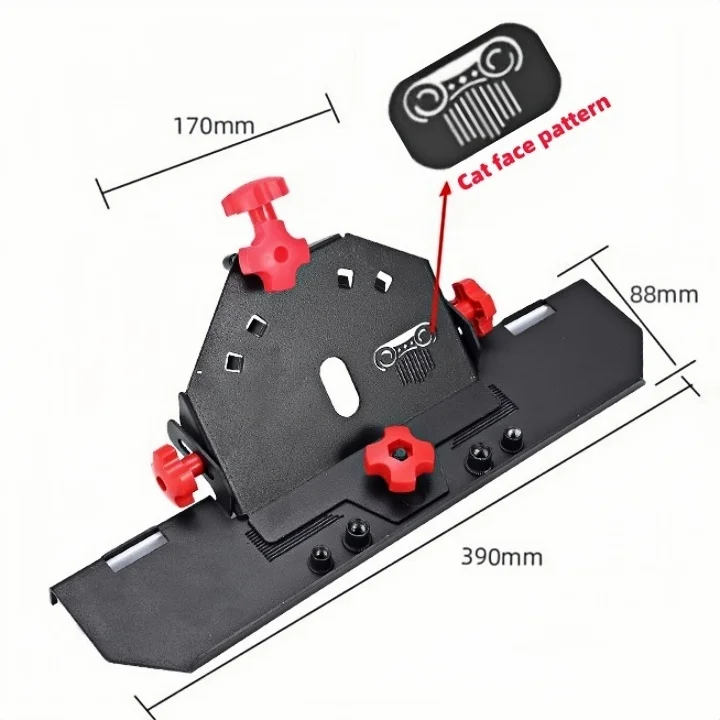 45 Cat face pattern Red Head Screw Degree Bevel Plate Bevel Chamfer Bracket For Angle G Chamfer Cutting Chamfer Bracket