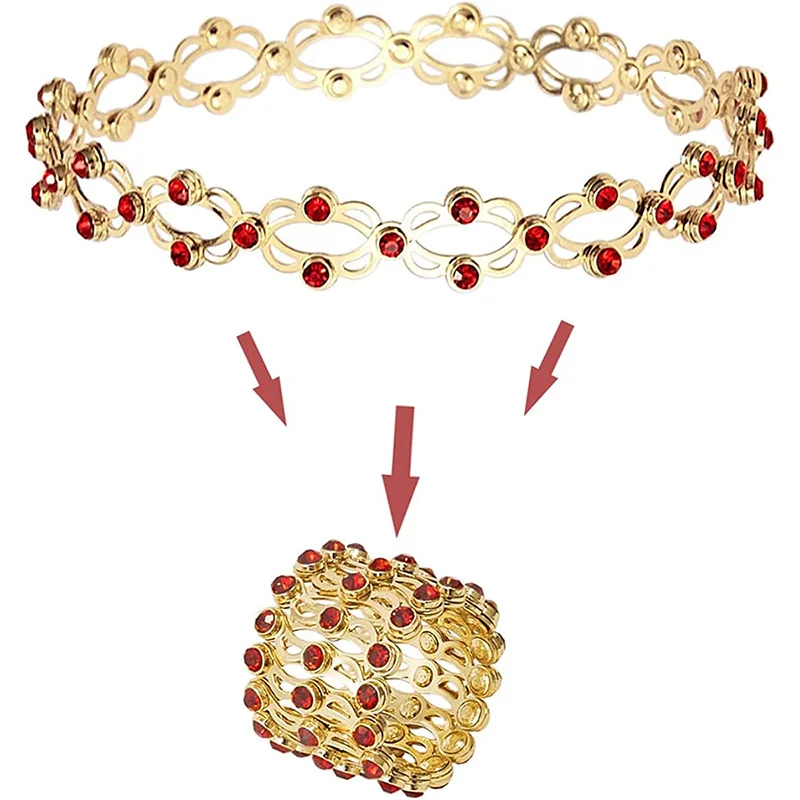 New 2 in 1 Magic Retractable Ring Bracelet Brass Crystal CZ Bracelet Telescopic Rings Bracelet for Women