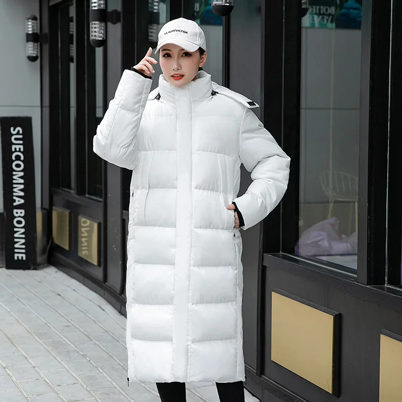 2021 New Style Model Factory High Quality Black Wind Proof Breathable Overcoat Custom Bomber Popular Long Down Jackets For Men