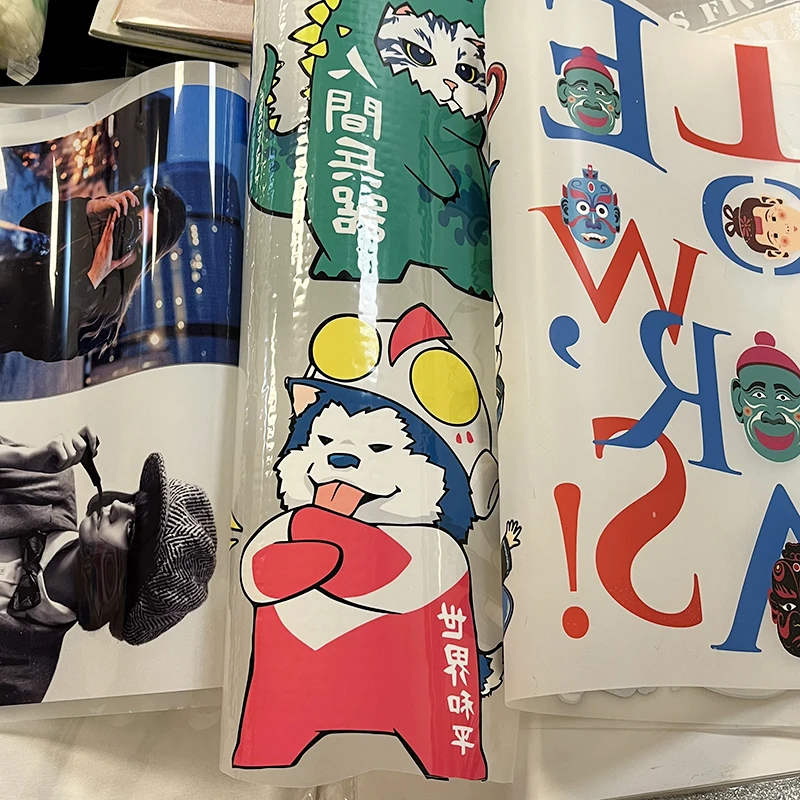 Printable heat transfer PVA vinyl sheets water-based blank pet transfer vinyl rolls glue vinyl for t shirt wholesales