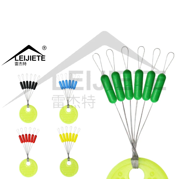 fishing bait lure hook long line pre accessories bobber rubber space bean fishing line stopper