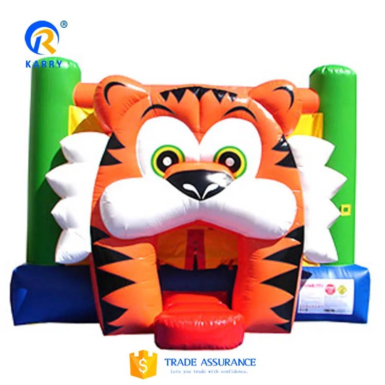 Karry Funny Inflatable Bounce Bouncy Castle Inflatable tiger Castle Bouncy Jumping Bouncer Tiger Bouncy Castle Bounce House