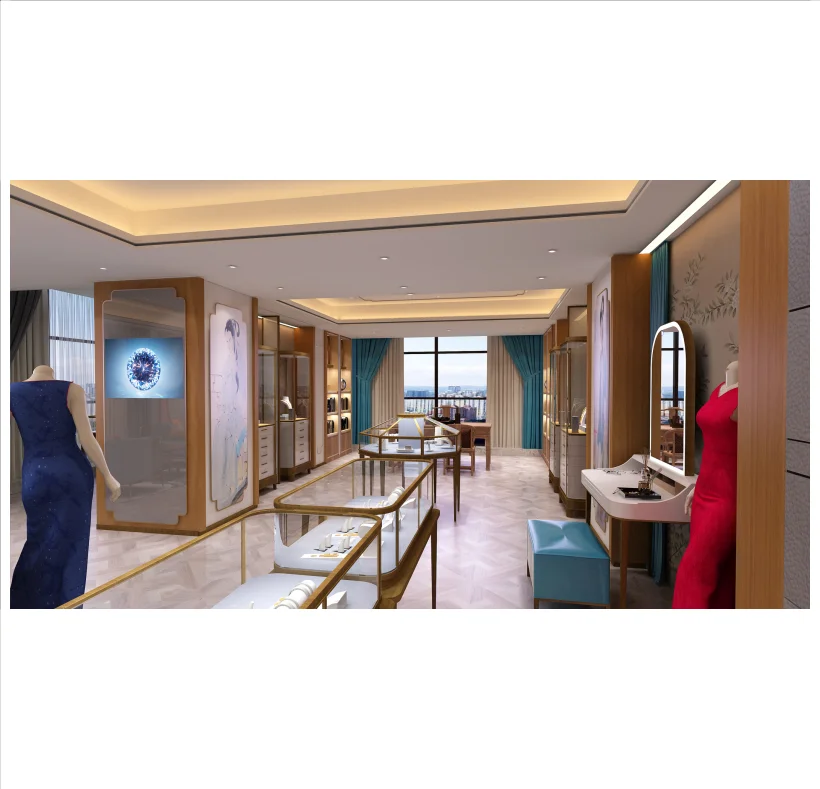 custom showcase Innovative jewellery shop furniture for jewelry store designs