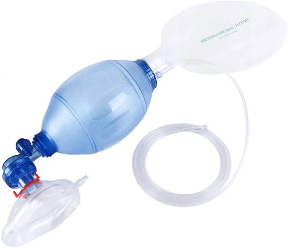 Neonatal pediatric and adult Ambu Breathing Bag Silicone Manual Resuscitator Mask Set ambu bag
