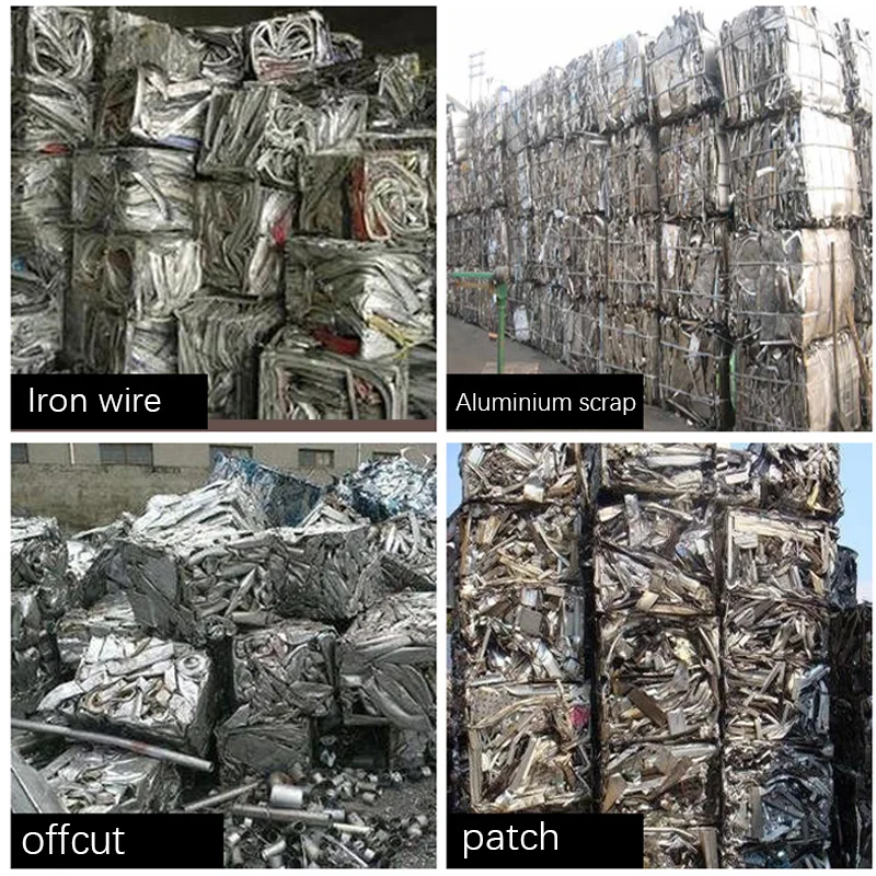 High Quality Stainless Steel Aluminum Scrap Metal Baling Press Machine New Condition Gearbox Bearing Hydraulic Automatic Motor