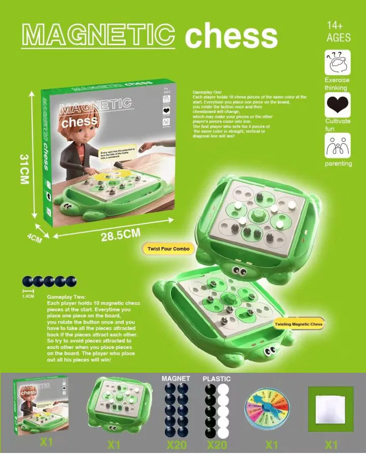 Chess Board Game Kids Twist Strategy Chess Games Multiplayer Tortoise Shape Checkerboard Stones Toy