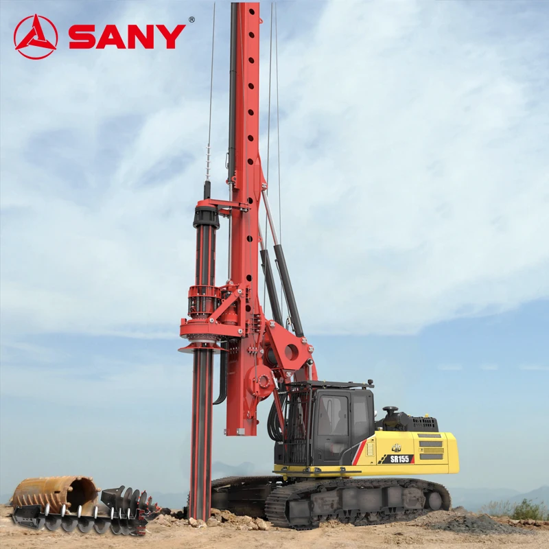 SANY 150KN Torque Drilling Machine Sr155c SR185-C10 SR215-C10 Rotary Drilling Rig