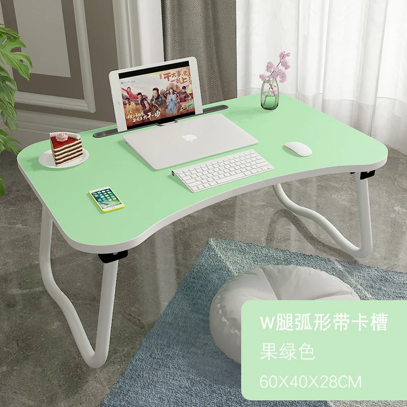 Over Bed Computer Table Portable Study Table With PC Slot Meja Lipat Lop Top Stand