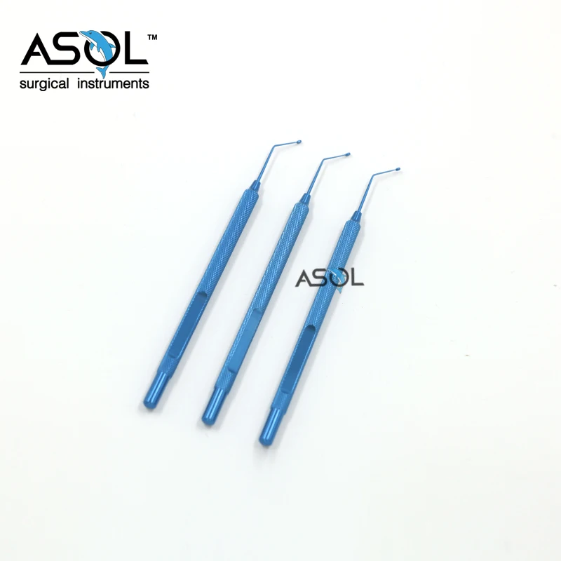 Titanium ophthalmic instruments surgical nightingale capsule polishers polishing curette hooks