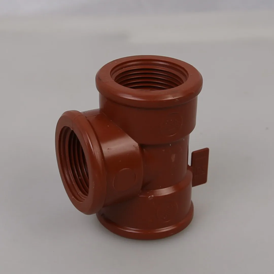 Factory customized processing IRS IPS full plastic thread PPH pipe fittings, tee