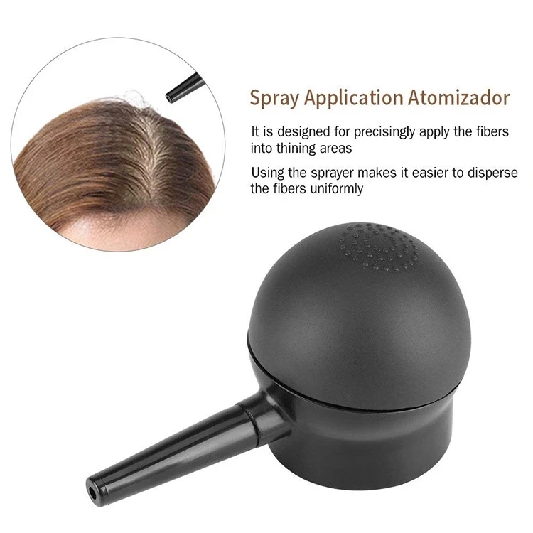 OEM Hair Fibre Spray Pump Black Plastic Hand Spray Nozzle Hair Fiber Spray Applicator