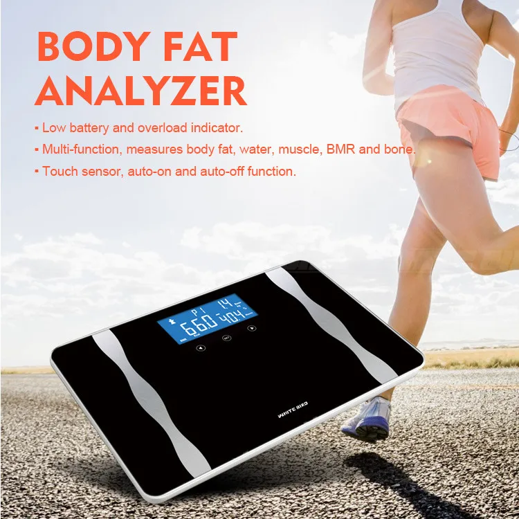 Digital Body Fat Scale with Large Platform for Comfortable Use and Accurate Readings Bathroom Scales Body Fat Scale