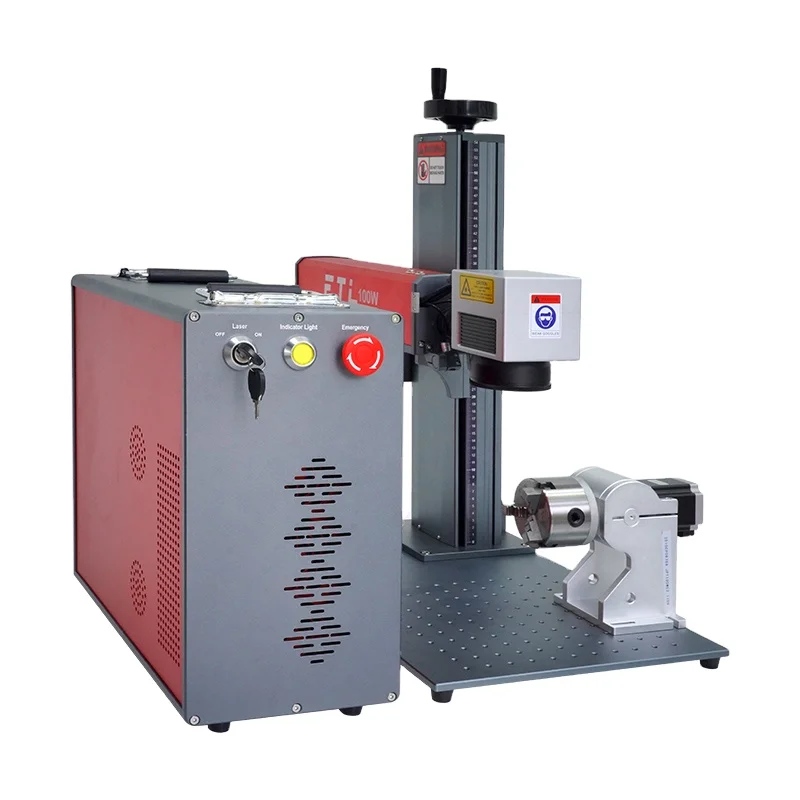 Популярный USA 60W 100W / 200W JPT MOPA M7 EZCAD2.0 Lightburn лазерная машина для металла 3d принтер