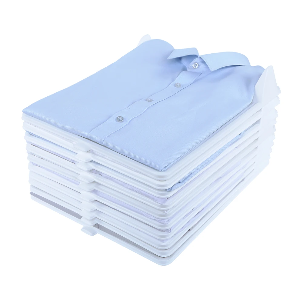 HAIXIN Hot Selling Stackable Clothes Folding Board 10pcs Plastic Shirt Folder in Layers