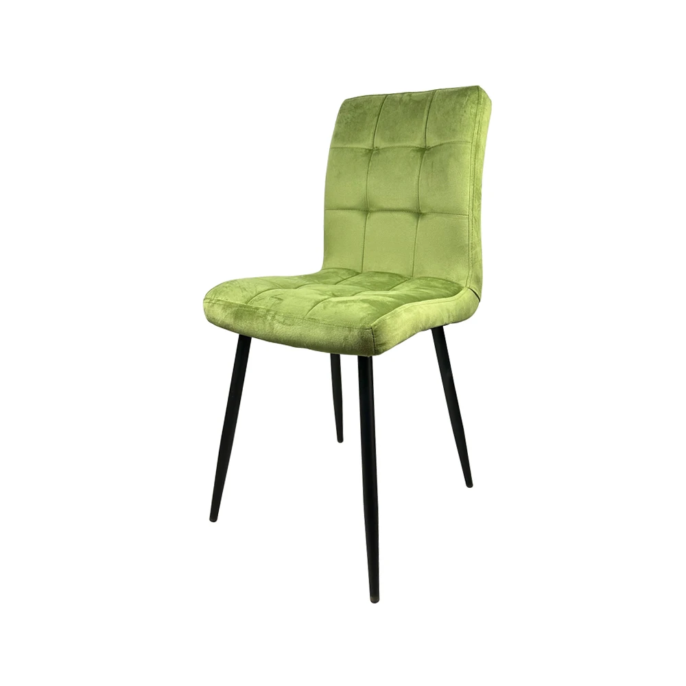 Dining Furniture Ergonomic Velvet Dining Chairs Contemporary Fabric Upholstered Soft Gold Legs Living Room Dining Chairs